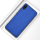 Shockproof Cloth Texture PC+ TPU Protective Case for Xiaomi Redmi 7A(Blue) - 1