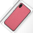 Shockproof Cloth Texture PC+ TPU Protective Case for Xiaomi Redmi 7A(Pink) - 1