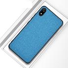 Shockproof Cloth Texture PC+ TPU Protective Case for Xiaomi Redmi 7A(Sky Blue) - 1