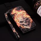 Laser 3D Pattern Colored Drawing Horizontal Flip Leather Case with Holder & Card Slots & Photo Frame for Galaxy S10(Flame skull) - 1