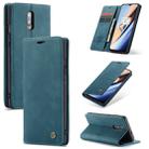 CaseMe-013 Multifunctional Horizontal Flip Leather Case with Card Slot & Holder for OnePlus 7(Blue) - 1