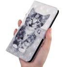 3D Painting Pattern Coloured Drawing Horizontal Flip TPU + PU Leather Case with Holder & Card Slots & Wallet For LG K40(Smile Cat) - 6