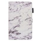 3D Horizontal Flip Leather Case with Holder & Card Slots For New iPad (iPad 3)(White Marble) - 1