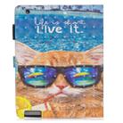 3D Horizontal Flip Leather Case with Holder & Card Slots For New iPad (iPad 3)(Undersea Cat) - 3