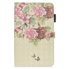 3D Horizontal Flip Leather Case with Holder & Card Slots For New iPad (iPad 3)(Flower Butterfly) - 1