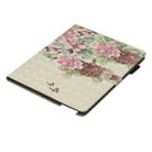 3D Horizontal Flip Leather Case with Holder & Card Slots For New iPad (iPad 3)(Flower Butterfly) - 2