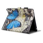 3D Horizontal Flip Leather Case with Holder & Card Slots For New iPad (iPad 3)(Blue Butterfly) - 4