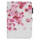 3D Horizontal Flip Leather Case with Holder & Card Slots For iPad mini 5 & 4 & 3 & 2 & 1 (Red Flower) - 1