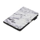 3D Horizontal Flip Leather Case with Holder & Card Slots For  Galaxy Tab A 8 (2019)(White Marble) - 2