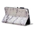 3D Horizontal Flip Leather Case with Holder & Card Slots For  Galaxy Tab A 8 (2019)(White Marble) - 4