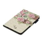 3D Horizontal Flip Leather Case with Holder & Card Slots For  Galaxy Tab A 8 (2019)(Flower Butterfly) - 2