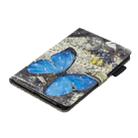 3D Horizontal Flip Leather Case with Holder & Card Slots For  Galaxy Tab A 8 (2019)(Blue Butterfly) - 2