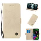 Multifunctional Horizontal Flip Retro Leather Case with Card Slot & Holder for LG V40 ThinQ(Gold) - 1