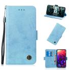 Multifunctional Horizontal Flip Retro Leather Case with Card Slot & Holder for Huawei Honor View 20(Sky Blue) - 1