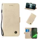 Multifunctional Horizontal Flip Retro Leather Case with Card Slot & Holder for Motorola G7 / G7 Plus(Gold) - 1