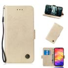 Multifunctional Horizontal Flip Retro Leather Case with Card Slot & Holder for Xiaomi Redmi Note 7(Gold) - 1