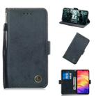 Multifunctional Horizontal Flip Retro Leather Case with Card Slot & Holder for Xiaomi Redmi Note 7(Black) - 1