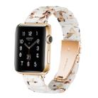 Simple Fashion Resin Watch Band for Apple Watch Series 5 & 4 40mm & Series 3 & 2 & 1 38mm(Nougat) - 1