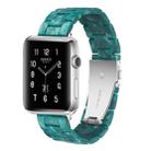 Simple Fashion Resin Watch Band for Apple Watch Series 5 & 4 40mm & Series 3 & 2 & 1 38mm(Dumb Green) - 1