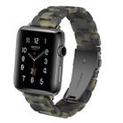 Simple Fashion Resin Watch Band for Apple Watch Series 5 & 4 40mm & Series 3 & 2 & 1 38mm(Dumb Army Green) - 1