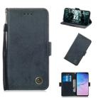 Multifunctional Horizontal Flip Retro Leather Case with Card Slot & Holder for Galaxy M10(Black) - 1