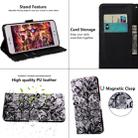 3D Painting Pattern Coloured Drawing Horizontal Flip TPU + PU Leather Case with Holder & Card Slots & Wallet For Galaxy A20E(Black Lace) - 6
