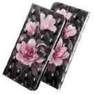 3D Painting Pattern Coloured Drawing Horizontal Flip TPU + PU Leather Case with Holder & Card Slots & Wallet For iPhone 6 Plus(Pink Flower) - 4