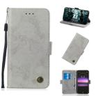 Multifunctional Horizontal Flip Retro Leather Case with Card Slot & Holder for Sony Xperia 10(Grey) - 1