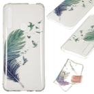 Coloured Drawing Transparent Clear TPU Case for Huawei P Smart Z(Feather) - 1