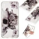 Coloured Drawing Transparent Clear TPU Case for  Galaxy A20e(Skull) - 1