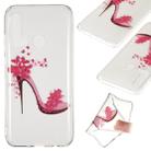 Coloured Drawing Transparent Clear TPU Case for Huawei P20 lite (2019)(High-heeled shoes) - 1