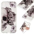 Coloured Drawing Transparent Clear TPU Case(Skull) - 1