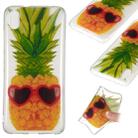 Coloured Drawing Transparent Clear TPU Case for Xiaomi Redmi 7A(Pineapple) - 1