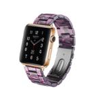 Simple Fashion Resin Watch Band for Apple Watch Series 5 & 4 44mm & Series 3 & 2 & 1 42mm(Purple) - 1