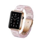 Simple Fashion Resin Watch Band for Apple Watch Series 5 & 4 40mm & Series 3 & 2 & 1 38mm(Pink) - 1