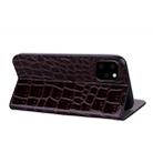 Crocodile Texture Glitter Powder Horizontal Flip Leather Case with Card Slots & Holder for iPhone 11(Black) - 4