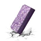 Crocodile Texture Glitter Powder Horizontal Flip Leather Case with Card Slots & Holder for iPhone 11(Purple) - 7