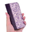 Crocodile Texture Glitter Powder Horizontal Flip Leather Case with Card Slots & Holder for iPhone 11(Purple) - 8