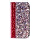 Crocodile Texture Glitter Powder Horizontal Flip Leather Case with Card Slots & Holder for iPhone 11(Red Wine) - 2