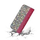 Crocodile Texture Glitter Powder Horizontal Flip Leather Case with Card Slots & Holder for iPhone 11(Red Wine) - 7