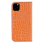 Crocodile Texture Glitter Powder Horizontal Flip Leather Case with Card Slots & Holder for iPhone 11(Orange) - 3