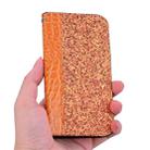 Crocodile Texture Glitter Powder Horizontal Flip Leather Case with Card Slots & Holder for iPhone 11(Orange) - 8