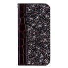 Crocodile Texture Glitter Powder Horizontal Flip Leather Case with Card Slots & Holder for iPhone 11 Pro Max(Black) - 2