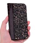 Crocodile Texture Glitter Powder Horizontal Flip Leather Case with Card Slots & Holder for iPhone 11 Pro Max(Black) - 8