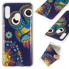 Noctilucent TPU Soft Case for Galaxy A20e(Blue-bottomed owl) - 1