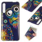 Noctilucent TPU Soft Case for Huawei P Smart Z(Blue-bottomed owl) - 1