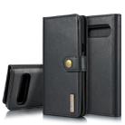 DG.MING Crazy Horse Texture Flip Detachable Magnetic Leather Case with Holder & Card Slots & Wallet for Galaxy S10 5G(Black) - 1