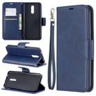 Retro Lambskin Texture Pure Color Horizontal Flip PU Leather Case with Holder & Card Slots & Wallet & Lanyard for Nokia 3.2(Blue) - 1