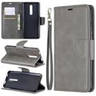 Retro Lambskin Texture Pure Color Horizontal Flip PU Leather Case with Holder & Card Slots & Wallet & Lanyard for Xiaomi Redmi K20(Grey) - 1
