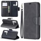 Retro Lambskin Texture Pure Color Horizontal Flip PU Leather Case with Holder & Card Slots & Wallet & Lanyard for Huawei P20 lite (2019) / nova 5i(Black) - 1